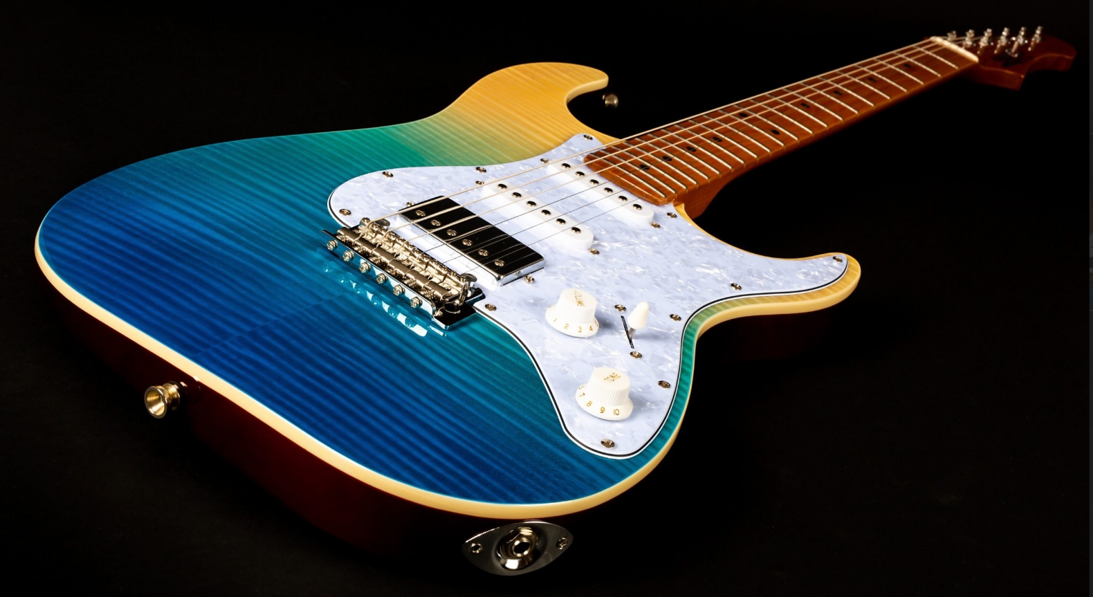 Jet Guitars Js450 Tbs Hss Trem Mn - Guitare Électrique Forme Str - Variation 2