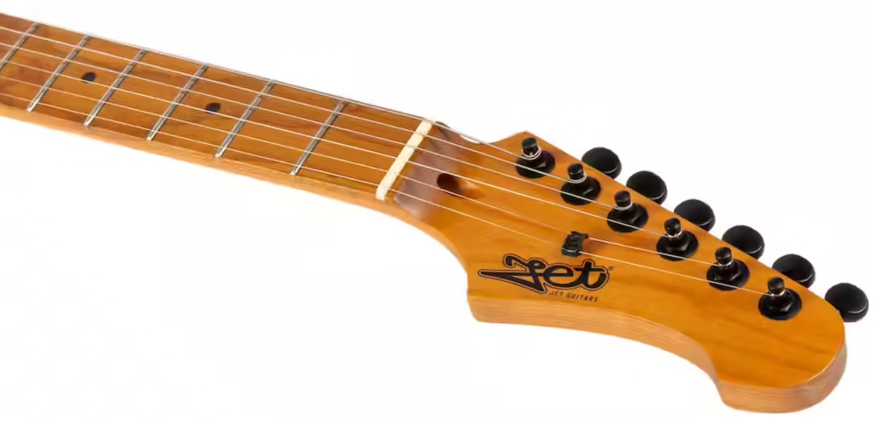 Jet Guitars Js500 Mbk 2h Trem Mn - Matt Black - Guitare Électrique Forme Str - Variation 4