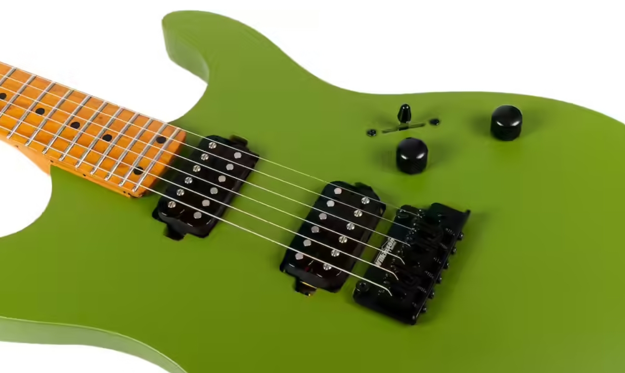 Jet Guitars Js500 Mgr 2h Trem Mn - Matt Green - Guitare Électrique Forme Str - Variation 2