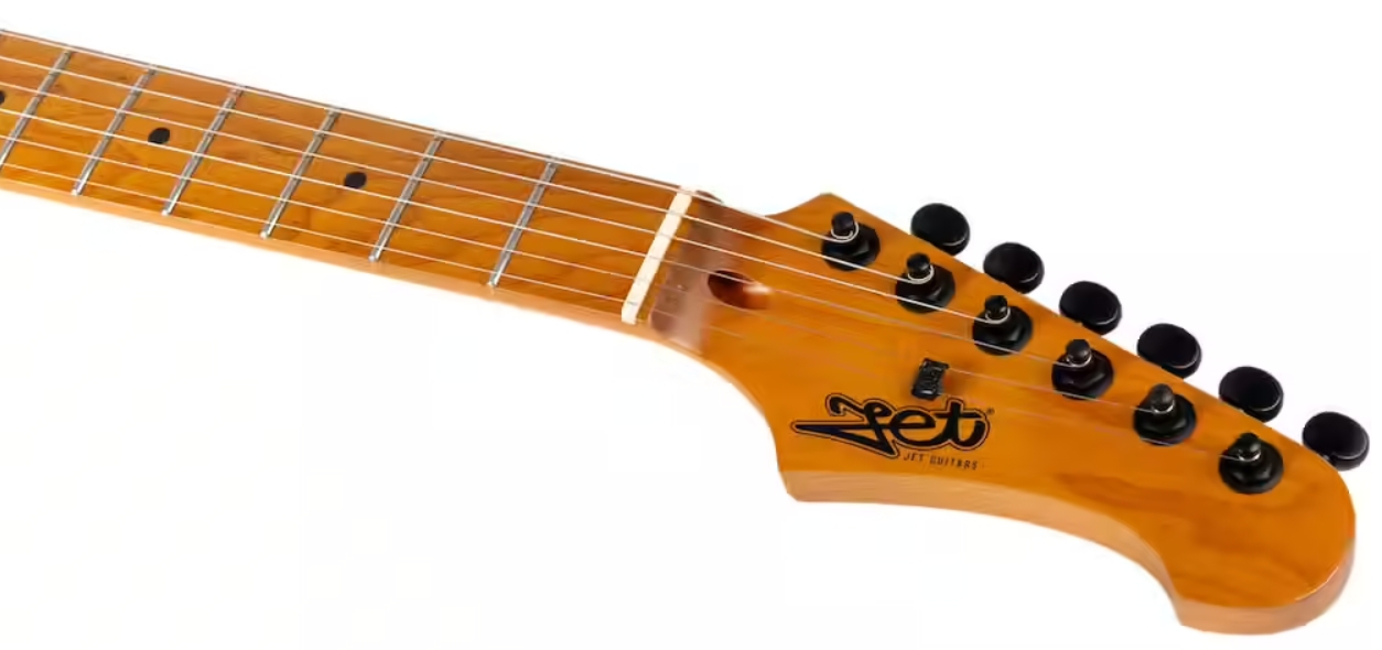 Jet Guitars Js500 Mgr 2h Trem Mn - Matt Green - Guitare Électrique Forme Str - Variation 3