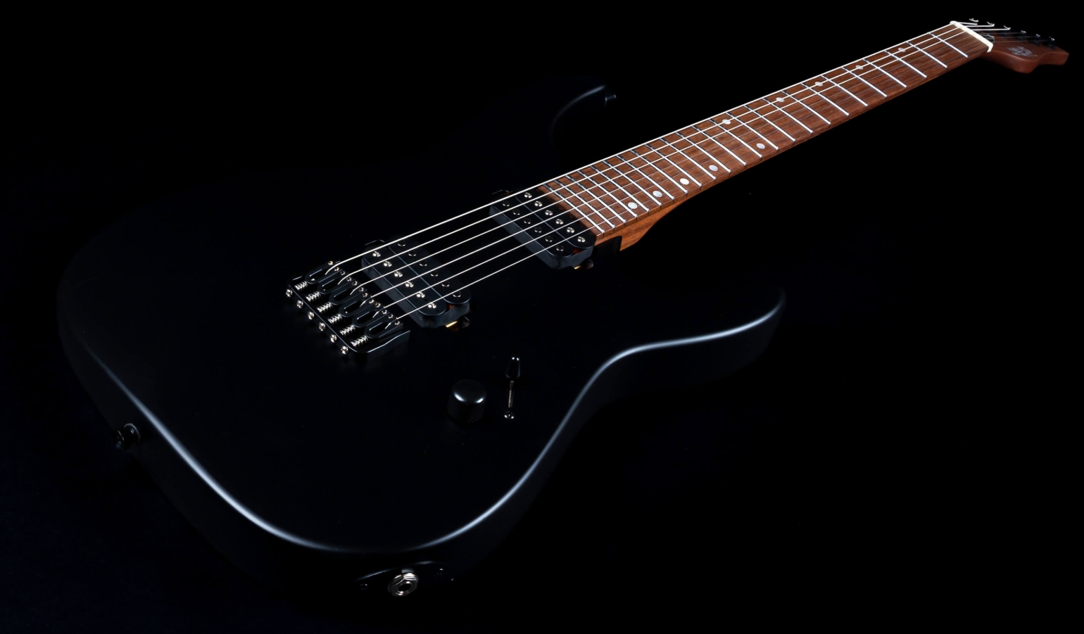Jet Guitars Js501 Stygian 2h Ht Rw - Satin Black - Guitare Électrique Forme Str - Variation 3