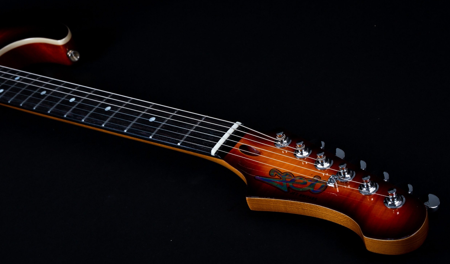 Jet Guitars Js600 Bs Trem Hss Eb - Sunburst - Guitare Électrique Forme Str - Variation 4