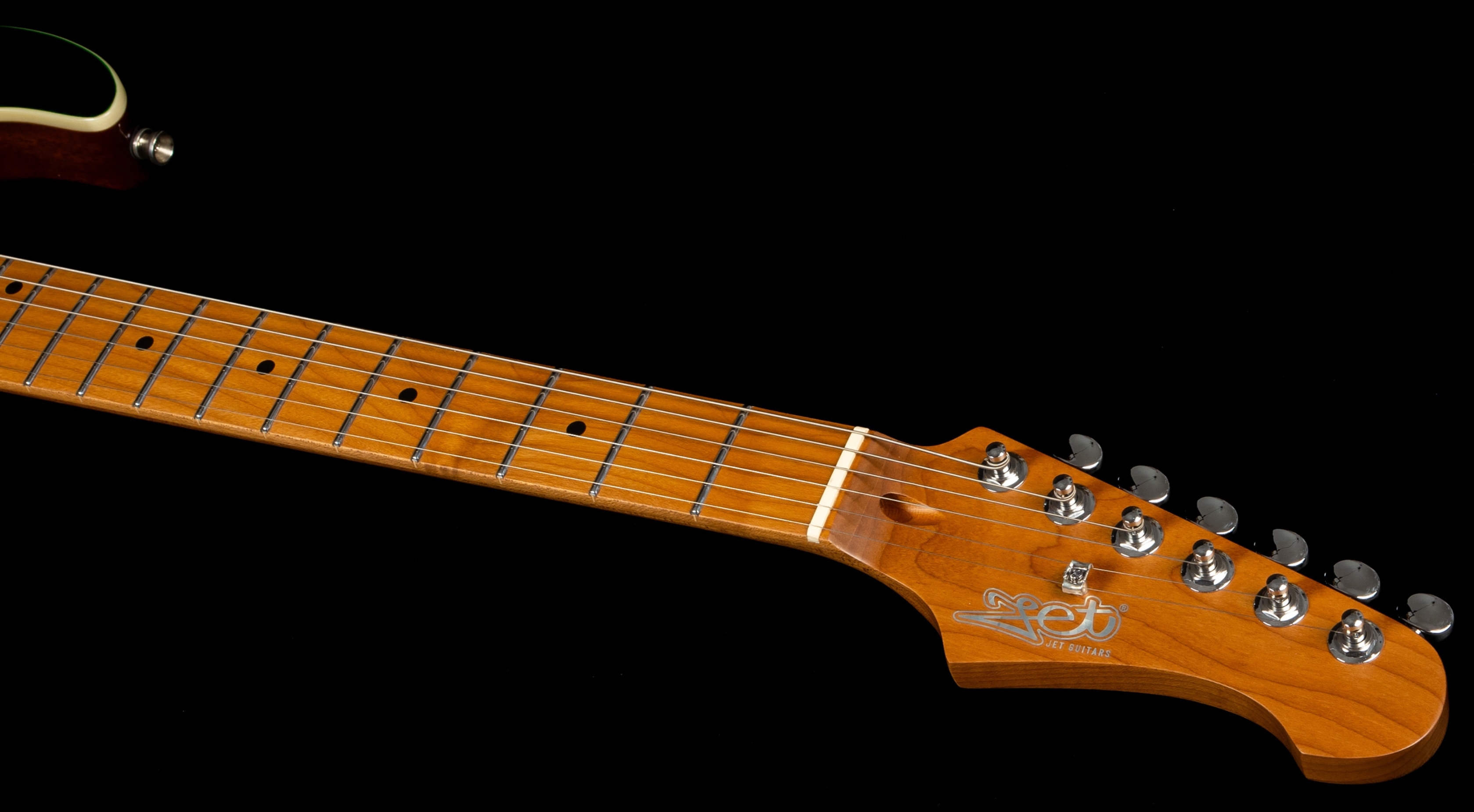 Jet Guitars Js600 Tgr Trem Hss Mn - Transparent Green - Guitare Électrique Forme Str - Variation 5