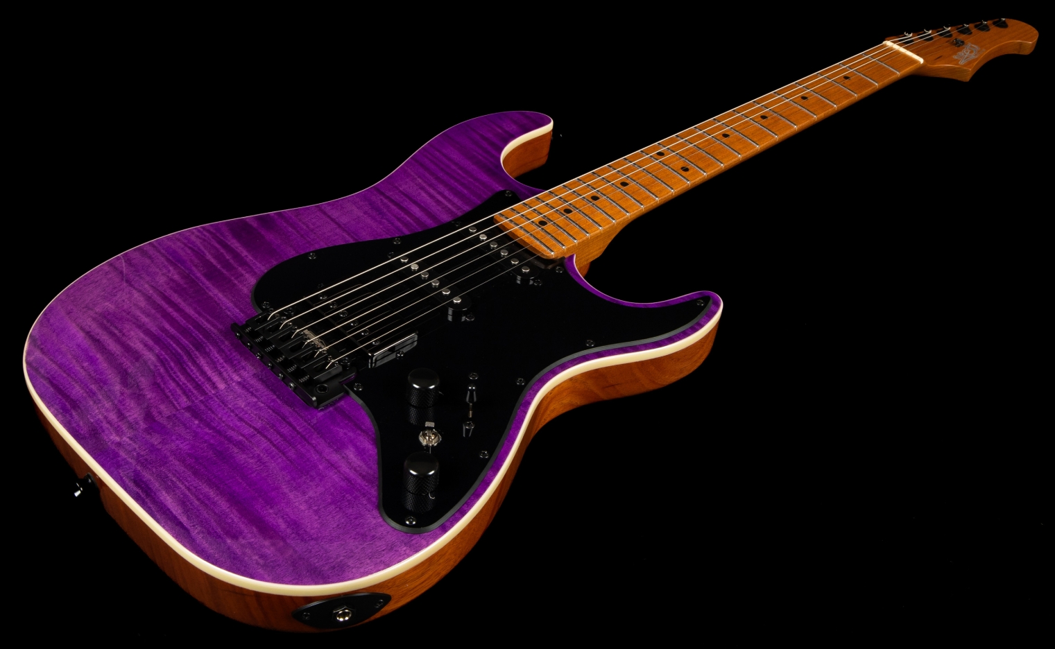 Jet Guitars Js600 Tpp Trem Hss Mn - Transparent Purple - Guitare Électrique Forme Str - Variation 2