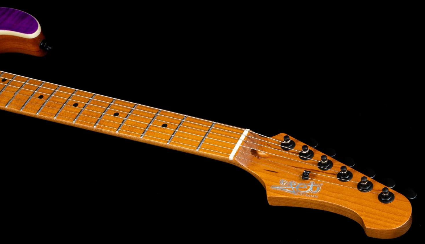 Jet Guitars Js600 Tpp Trem Hss Mn - Transparent Purple - Guitare Électrique Forme Str - Variation 6