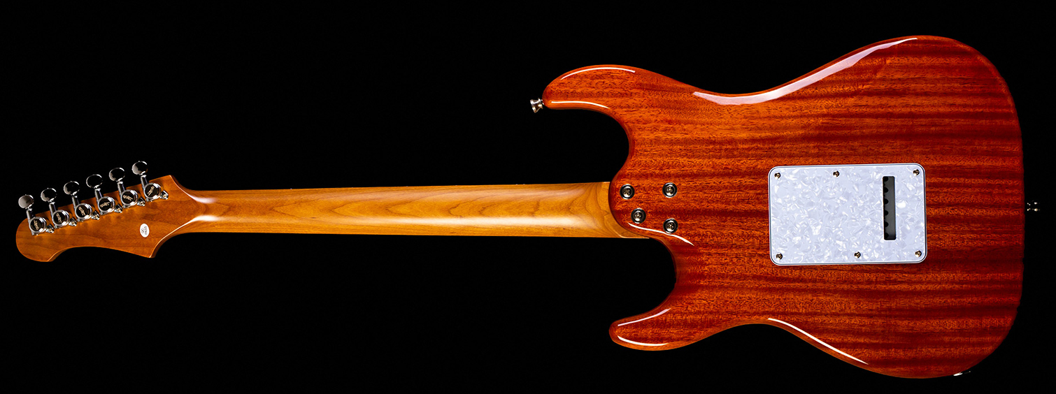Jet Guitars Js600 Trs Trem Hss Mn - Transparent Red - Guitare Électrique Forme Str - Variation 1