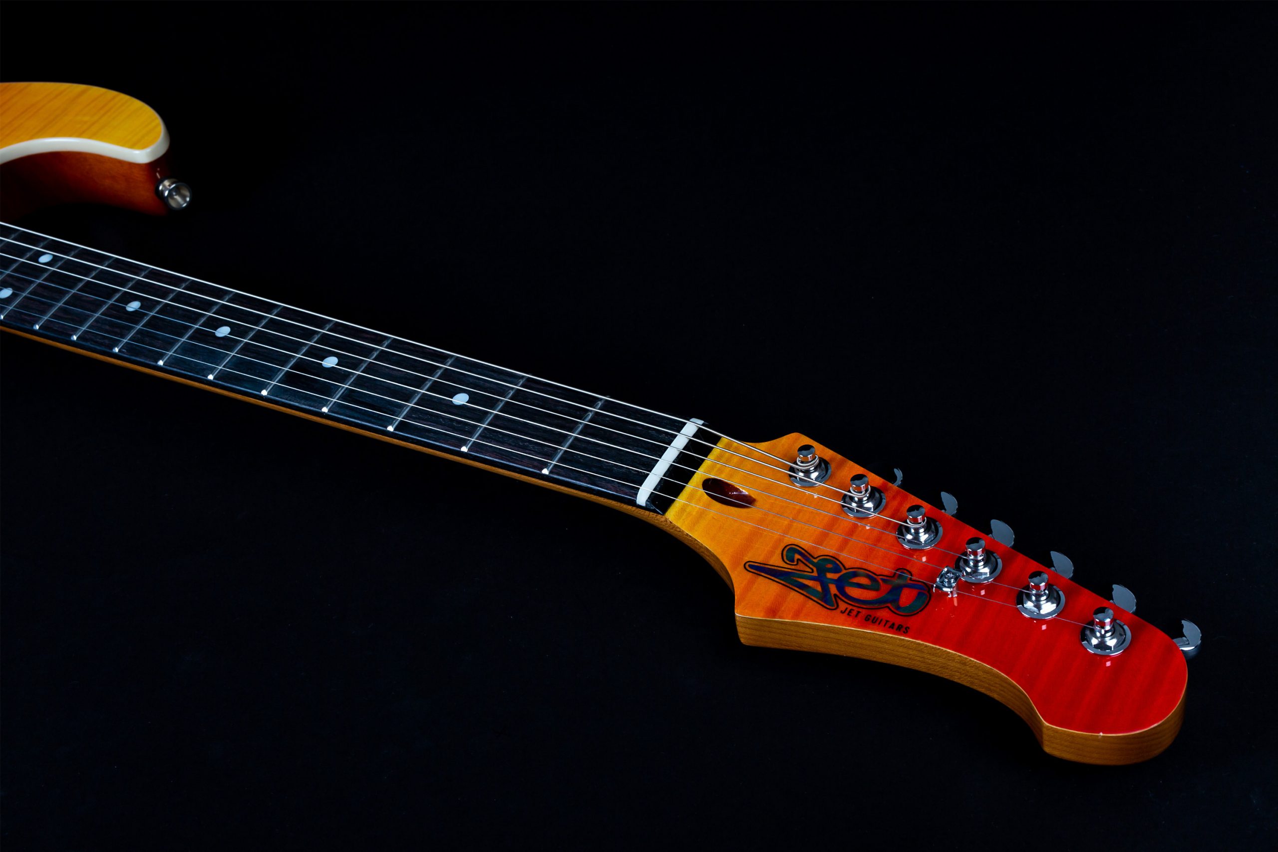 Jet Guitars Js600 Trs Trem Hss Mn - Transparent Red - Guitare Électrique Forme Str - Variation 4