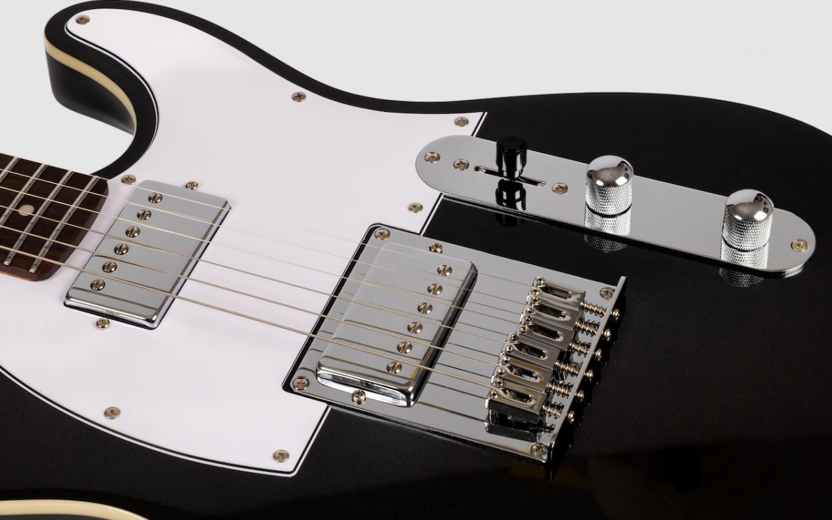 Jet Guitars Jt350 Bk R Hh Ht Rw - Black - Guitare Électrique Forme Tel - Variation 3