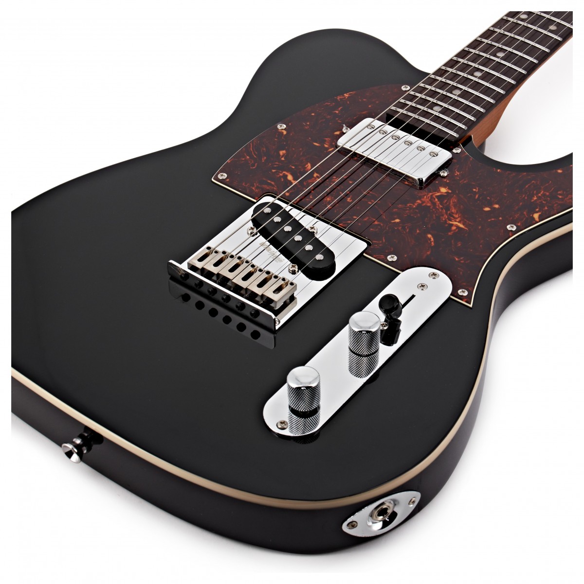 Jet Guitars Jt350 Bk R Hs Ht Rw - Black - Guitare Électrique Forme Tel - Variation 3