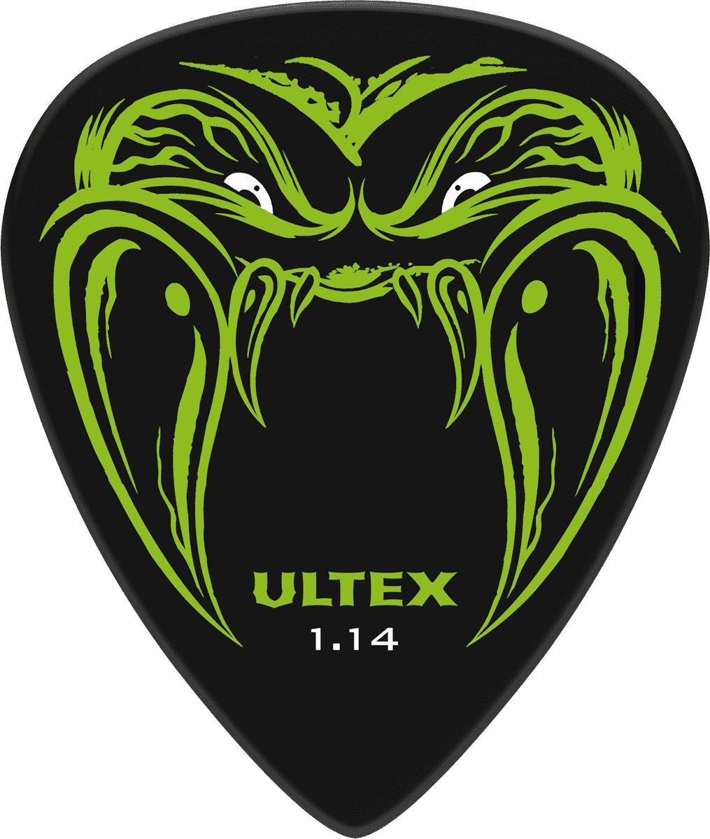 Médiator & onglet Jim dunlop Ultex Hetfield's Black Fang 1,14mm (x6)