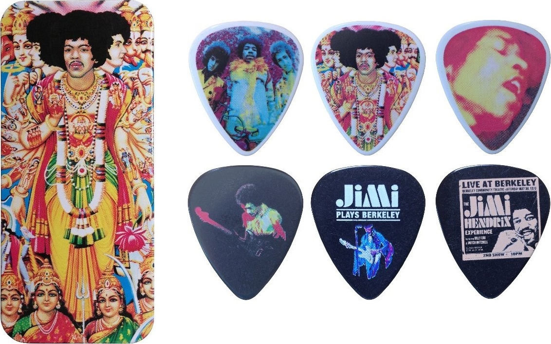 Jim Dunlop Jh-pt02m Lot De 12 Jimi Hendrix Collector Axis Bold As Love - MÉdiator & Onglet - Main picture