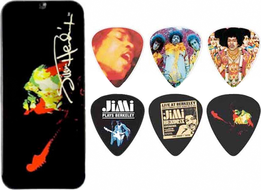 Jim Dunlop Jh-pt04h - Lot De 12 Jimi Hendrix Band Of Gypsies - MÉdiator & Onglet - Main picture