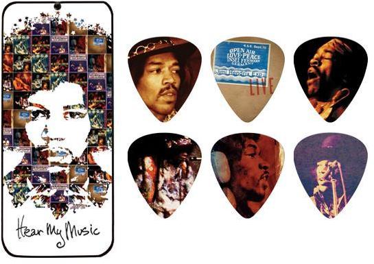 Médiator & onglet Jim dunlop Jimi Hendrix JH-PT07M Hear My Music