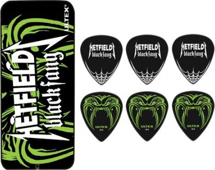 PH112T94 James Hetfield Collector Box Médiator & onglet Jim dunlop