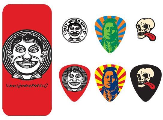 Médiator & onglet Jim dunlop JVHPT01M Van Hamersveld Johnny Medium