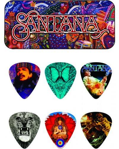 Médiator & onglet Jim dunlop SANPT01M Carlos Santana Collector Tin