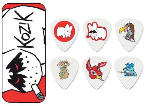 Médiator & onglet Jim dunlop Frank Kozik Collector Metal Box 6-Pick Series 1