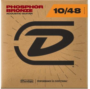 Cordes guitare acoustique Jim dunlop Phosphore Bronze Extra Light 10-48 DAP1006 - Jeu de 6 cordes