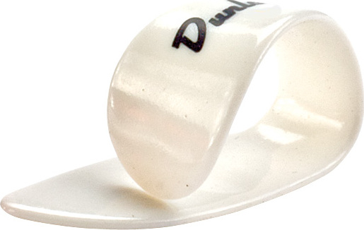 Jim Dunlop Thumbpick Plastic 9002 Pouce Medium White - MÉdiator & Onglet - Main picture