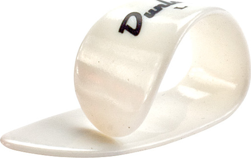 Jim Dunlop Thumbpick Plastic 9003 Pouce Large White (sachet De 12) - MÉdiator & Onglet - Main picture