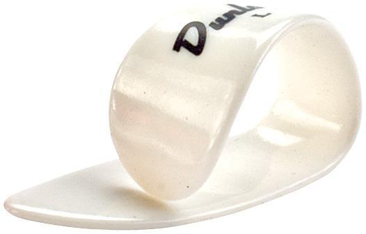 Médiator & onglet Jim dunlop Thumbpick Plastic 9003 Large White (Sachet de 12)