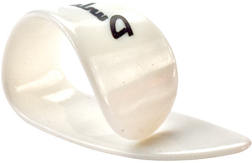 Jim Dunlop Thumbpick Plastic Lh 9012 Pouce Gaucher Medium White - MÉdiator & Onglet - Main picture