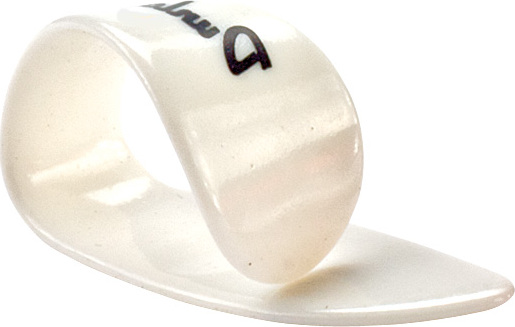 Jim Dunlop Thumbpick Plastic Lh 9013 Pouce Gaucher Large White (sachet De 12) - MÉdiator & Onglet - Main picture