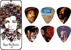 Médiator & onglet Jim dunlop Jimi Hendrix JH-PT07M Hear My Music