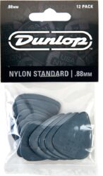 Médiator & onglet Jim dunlop Nylon Standard 44 88mm Set (x12)