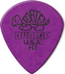 Médiator & onglet Jim dunlop Tortext Jazz III 472RH3 - heavy 3