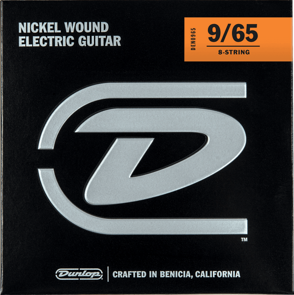 Cordes guitare électrique Jim dunlop Electrique Light 8 cordes 09-65 - Jeu de 6 cordes