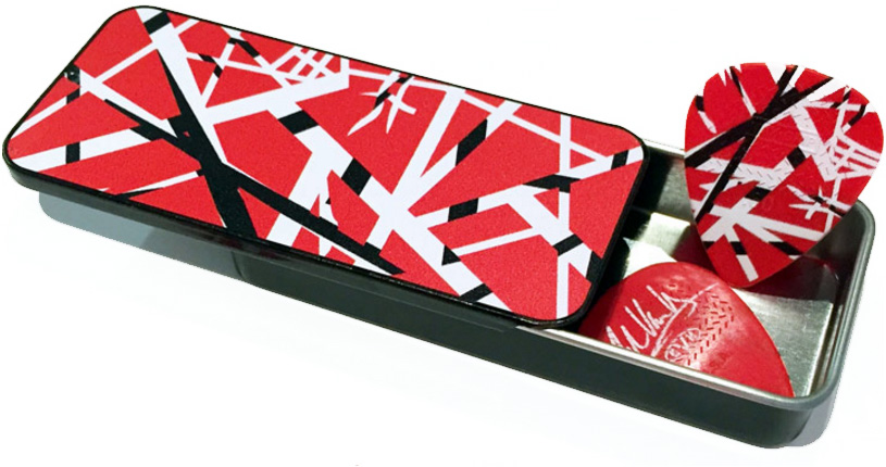 Jim Dunlop Evh Frankenstein Pick Tin (6) Max Grip .60mm - MÉdiator & Onglet - Variation 1