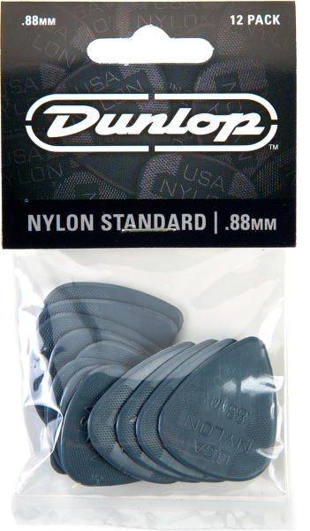 Médiator & onglet Jim dunlop Nylon Standard 44 88mm Set (x12)