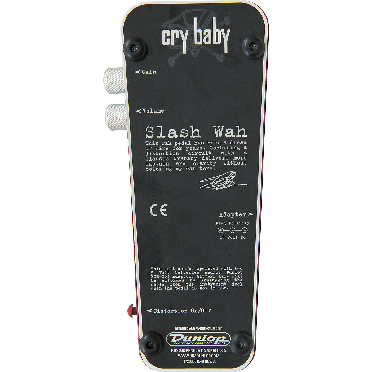Jim Dunlop Sw95 Slash Signature Cry Baby Wah - PÉdale Wah / Filtre - Variation 2