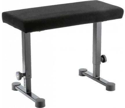 Banquette clavier K&m 14086 Piano bench - black fabric