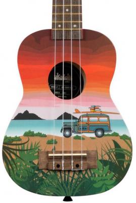 Ukulélé Kala Surfari Ukadelic Soprano - Multicolor