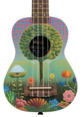 Ukulélé Kala Uketopia Ukadelic Soprano - Multicolor