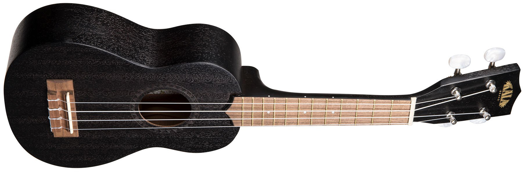 Kala Ka-15s-blk Satin Mahogany Soprano Tout Acajou Wal +housse - Black - UkulÉlÉ - Variation 2