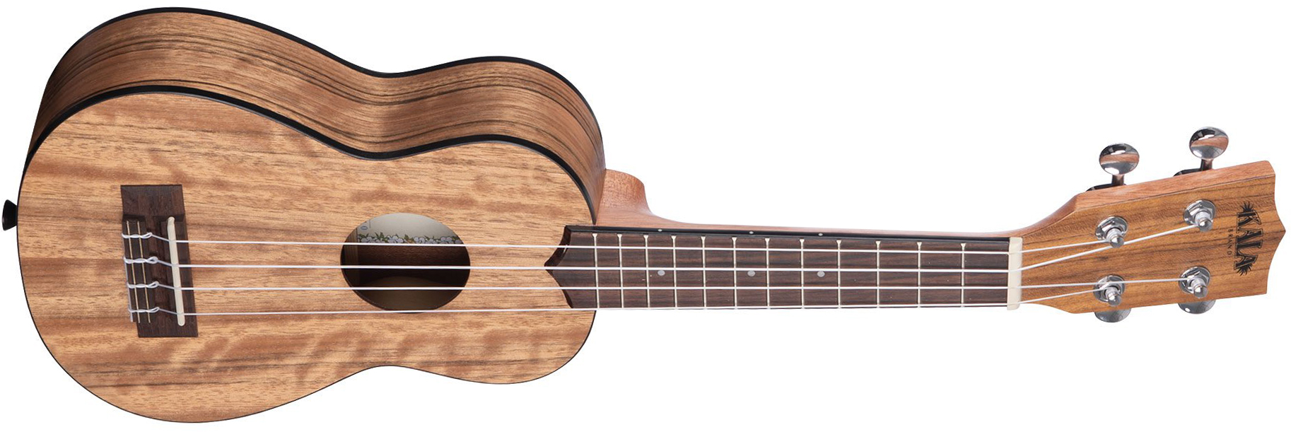 Kala Ka-pws Pacific Walnut Soprano Tout Noyer Rw - Natural Satin - UkulÉlÉ - Variation 1