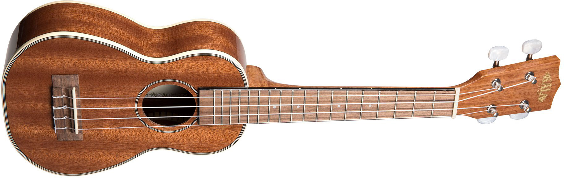 Kala Ka-slng Gloss Mahogany Long Neck Soprano Tout Acajou Lau - Natural - UkulÉlÉ - Variation 1