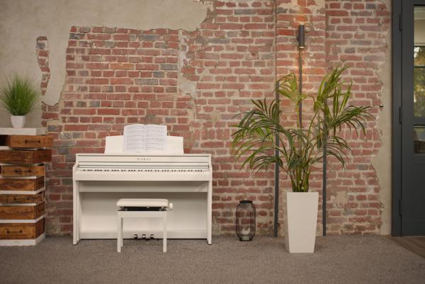 Piano numérique meuble Kawai CA 49 Blanc Satin