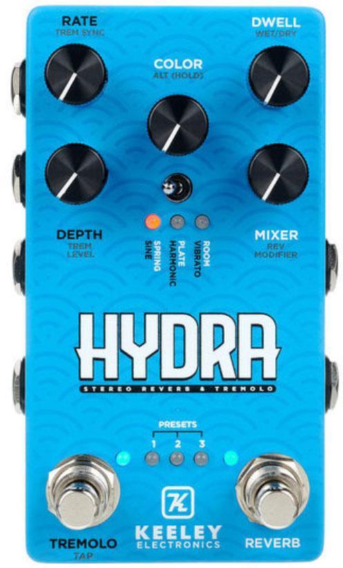 Pédale reverb / delay / echo Keeley electronics HYDRA Stereo Reverb & Tremolo