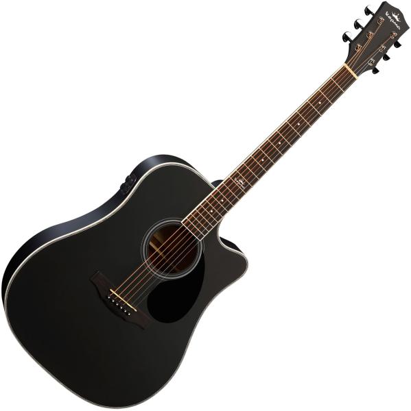 Kepma Plytone EDCE-K10 - black matte Folk guitar