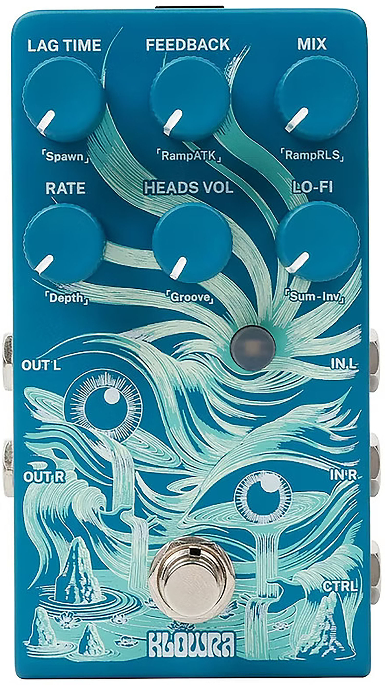Klowra Kbs-05 Rilum Multi-head Delay - PÉdale Reverb / Delay / Echo - Main picture