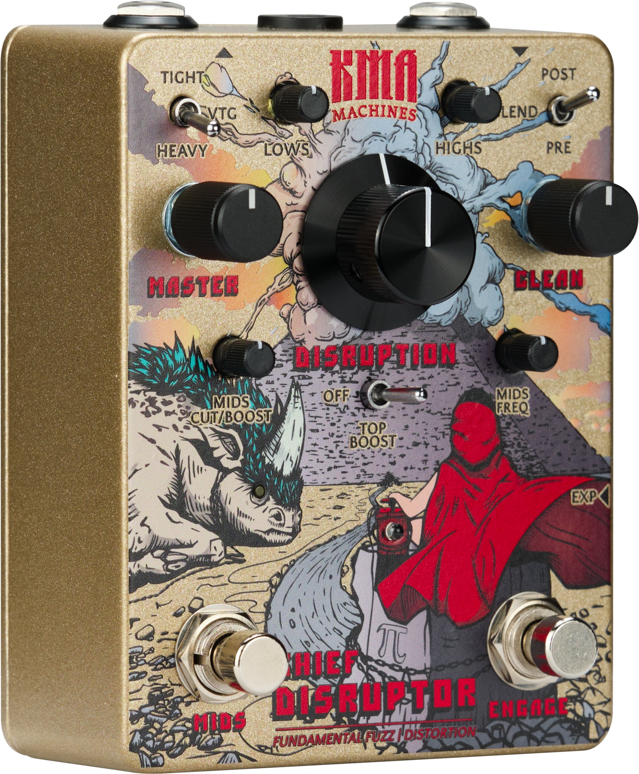 Kma Chief Disruptor - PÉdale Overdrive / Distortion / Fuzz - Variation 1