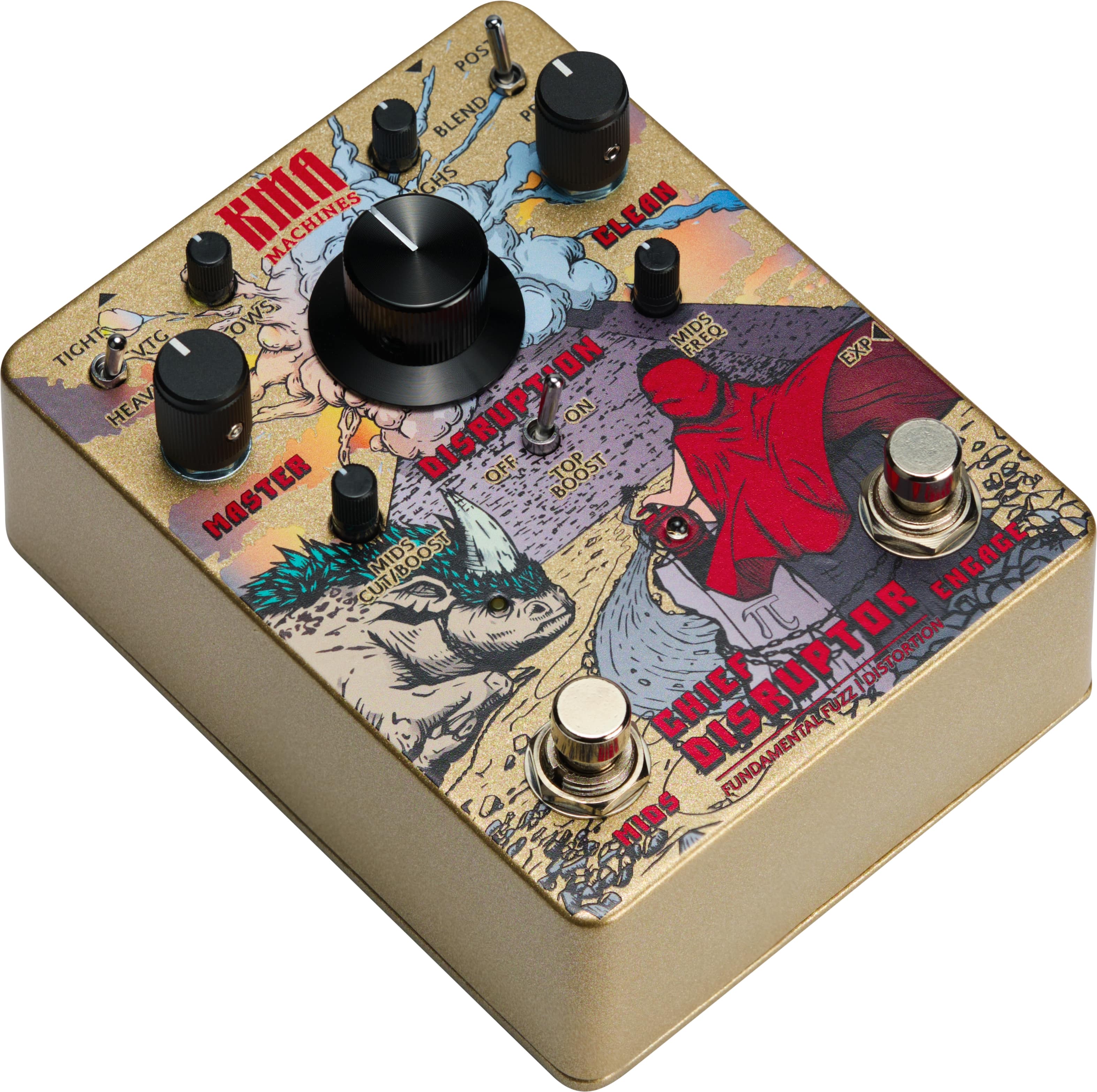 Kma Chief Disruptor - PÉdale Overdrive / Distortion / Fuzz - Variation 2