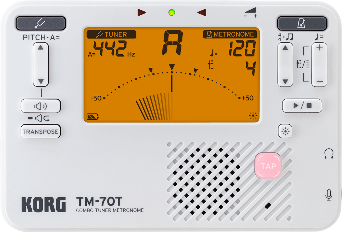 Korg Accordeur/metronome Tm70t-wh - Accordeur - Main picture