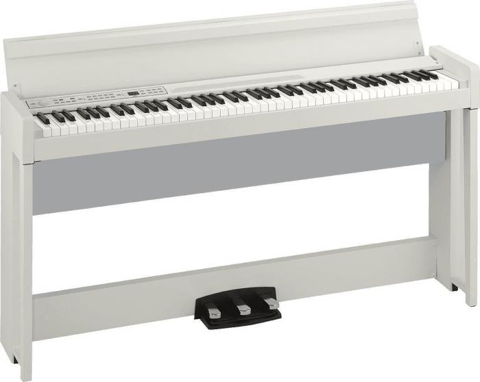 Piano numérique meuble Korg C1 WH