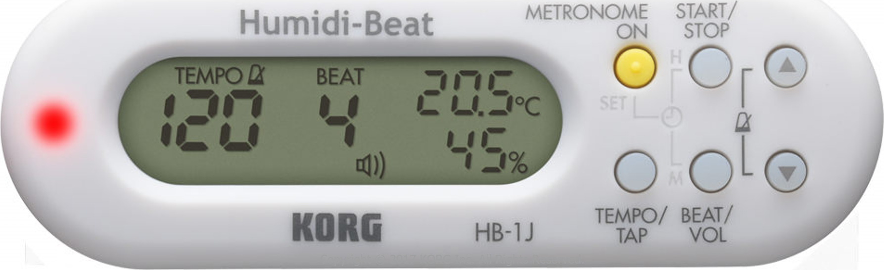 Korg Humidi-beat Metronome With Humidity Temperature Detector White - Accordeur - Main picture