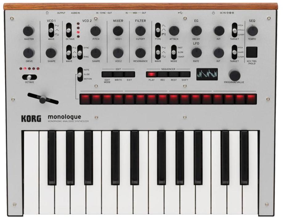 Synthétiseur Korg Monologue Silver